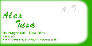 alex tusa business card